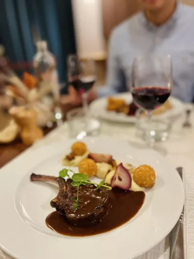 Repas au menu de la salle à manger